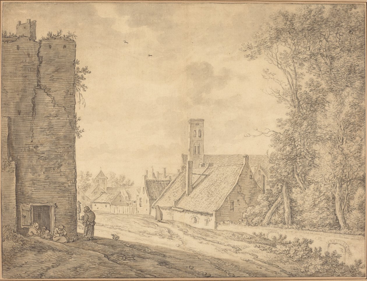Paisagem da Aldeia de Herman Saftleven