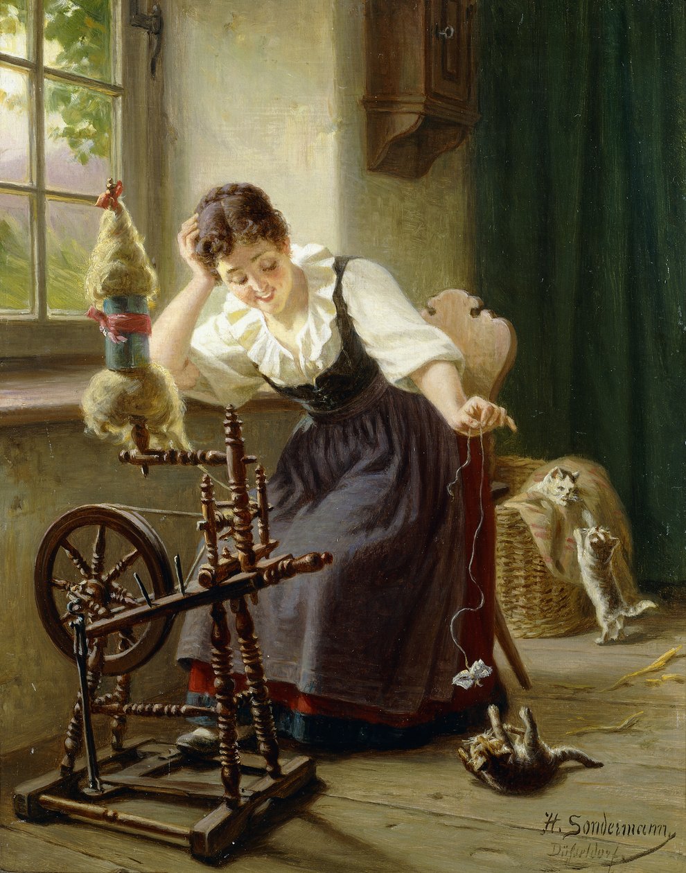 Brincando com o gato, de Herman Sondermann
