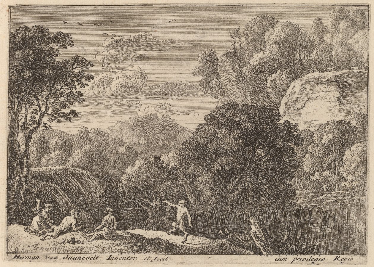 A Dancing Satyr de Herman van Swanevelt