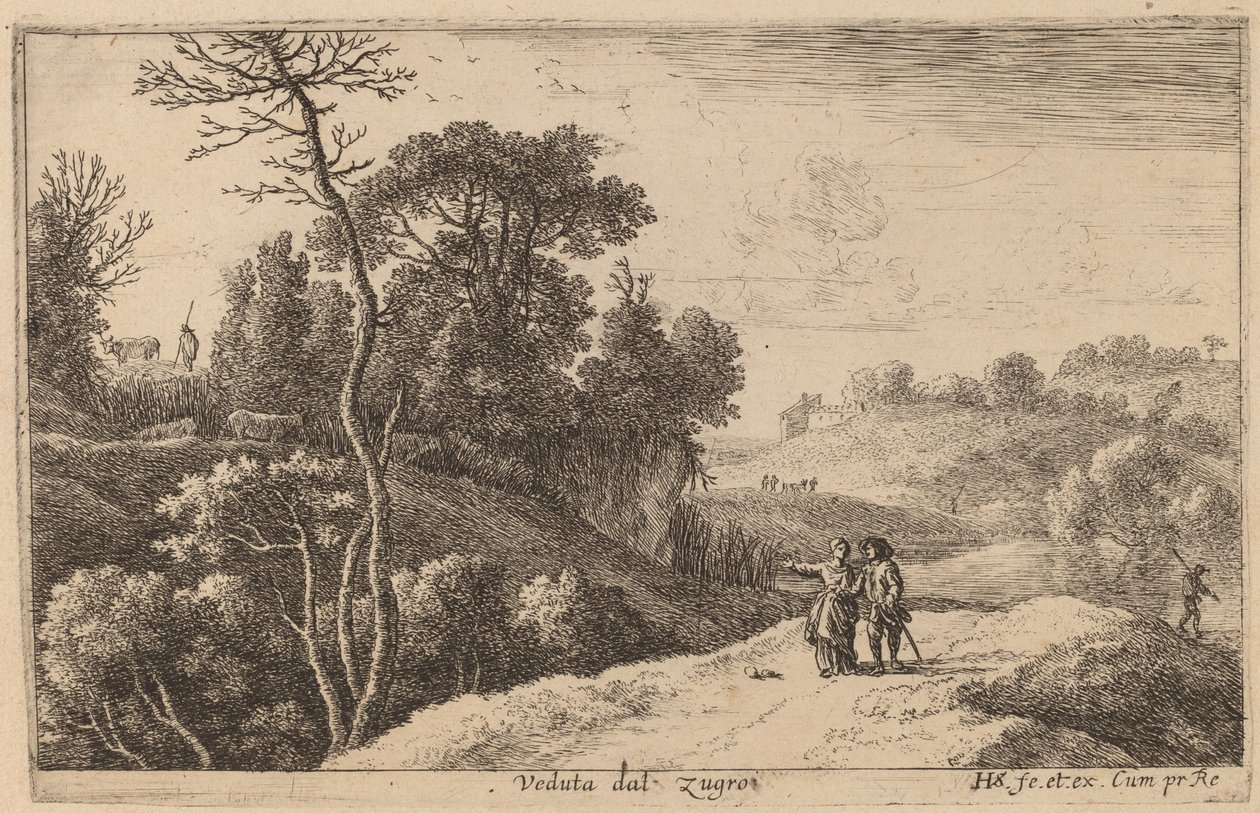 Primeira vista de Zugro de Herman van Swanevelt