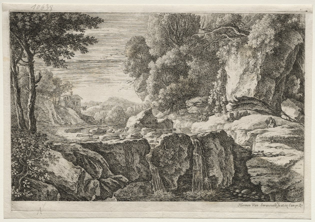 Quatro Paisagens: A Cachoeira de Herman van Swanevelt