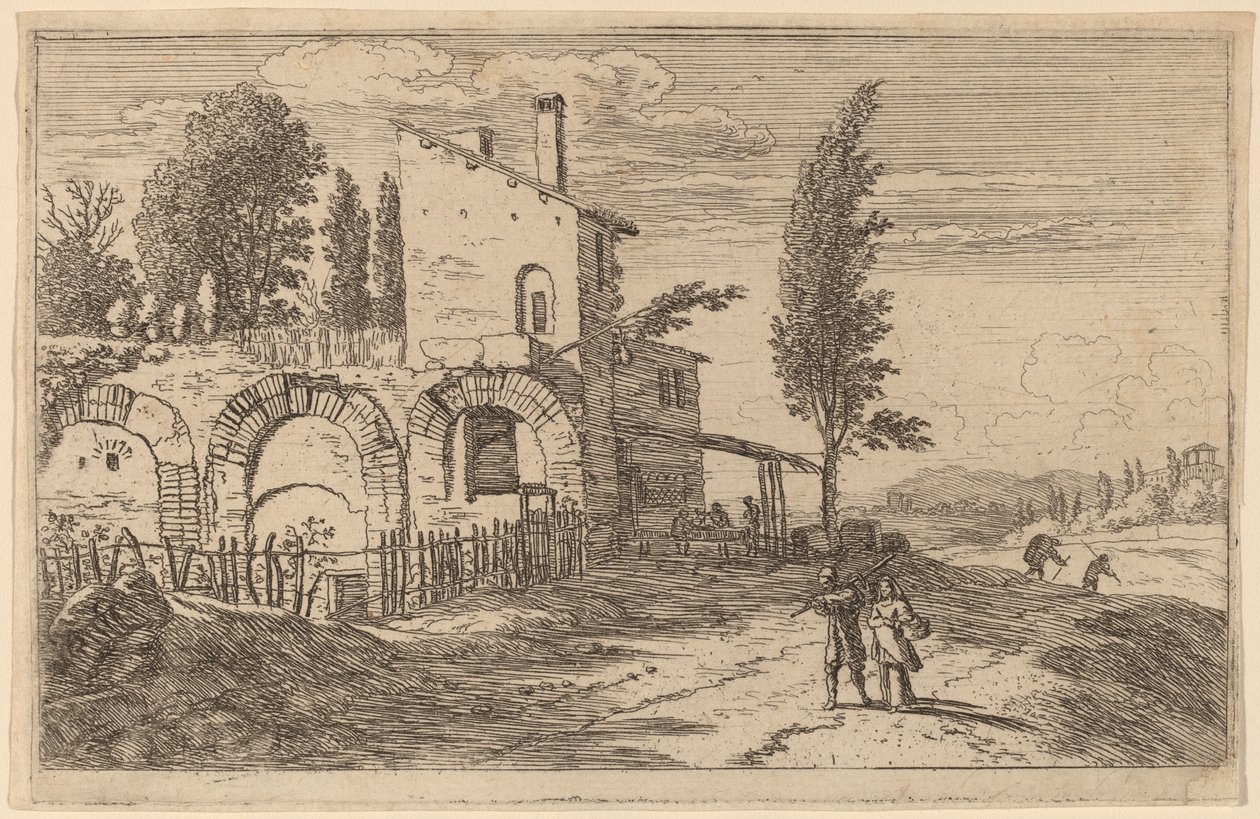 Pousada nas Ruínas do Palácio dos Imperadores de Herman van Swanevelt