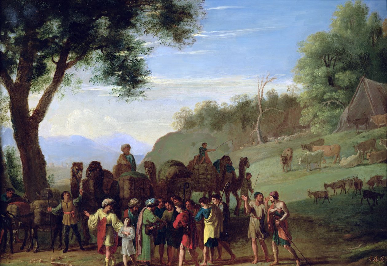 José vendido por seus irmãos de Herman van Swanevelt