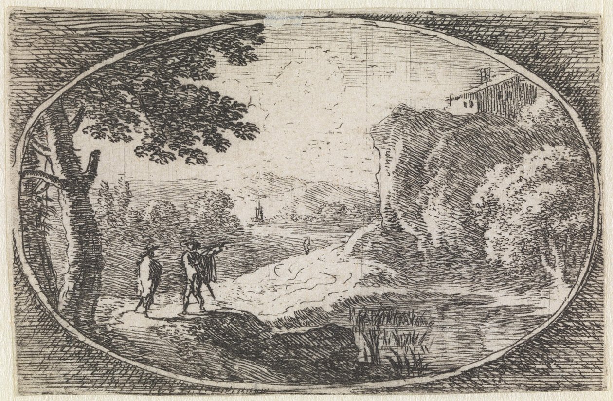 Paisagem (n.º 15 da série: Varie campestrum fantasiae) de Herman van Swanevelt