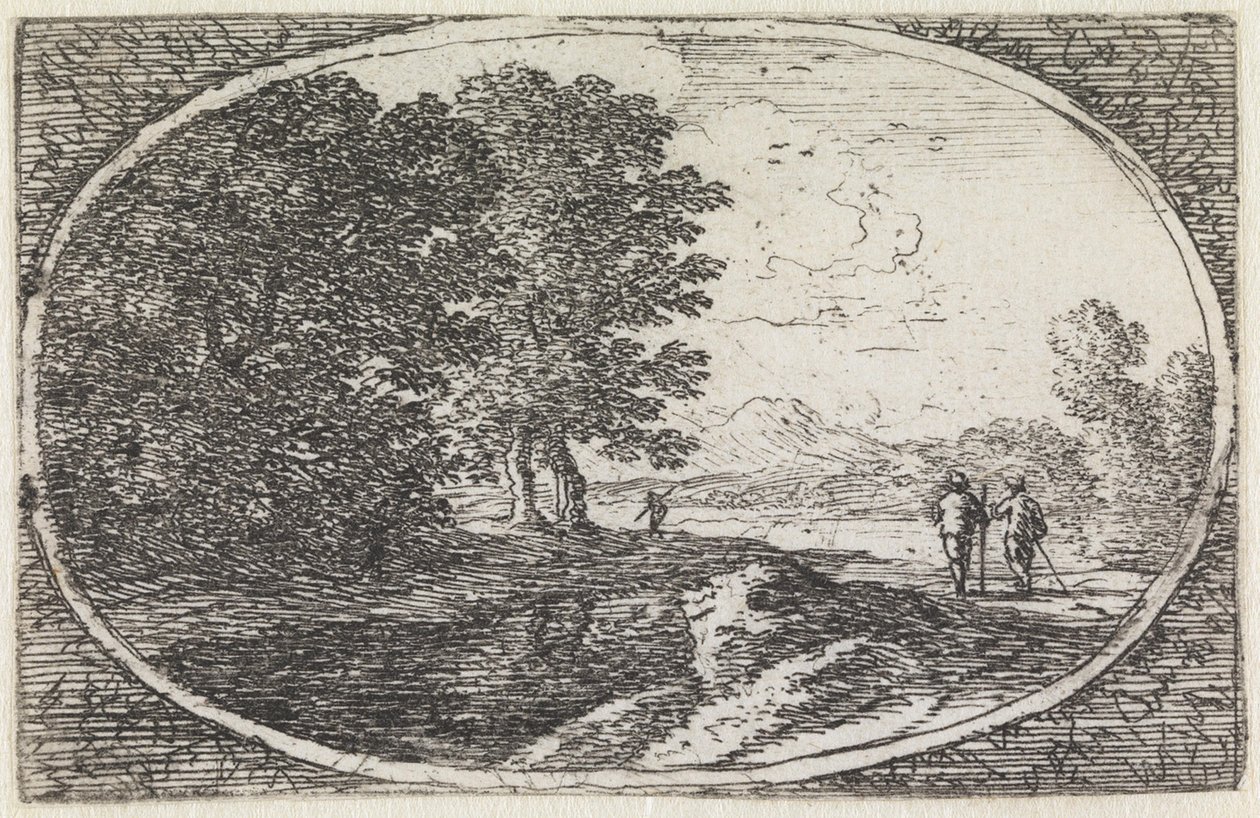 Paisagem (n.º 20 da série: variae campestrum fantasiae) de Herman van Swanevelt