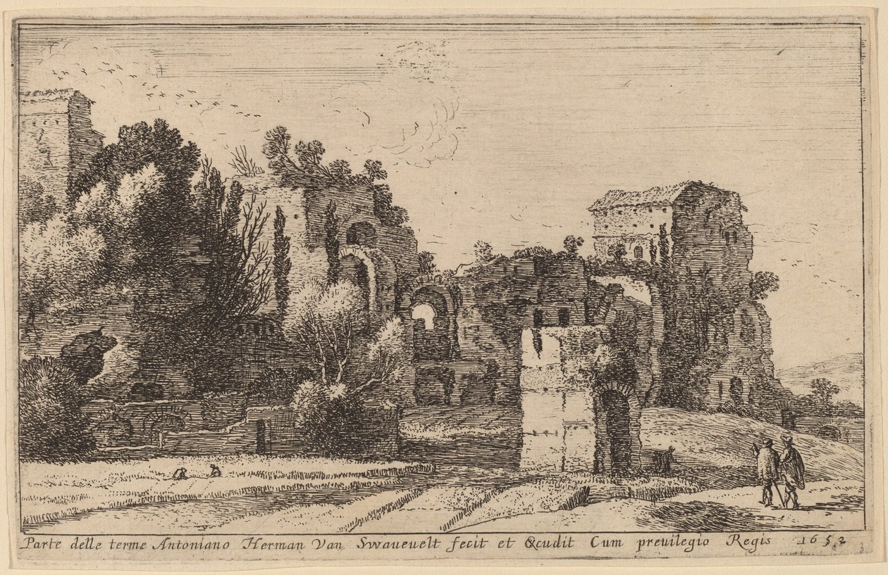As Termas de Caracala de Herman van Swanevelt