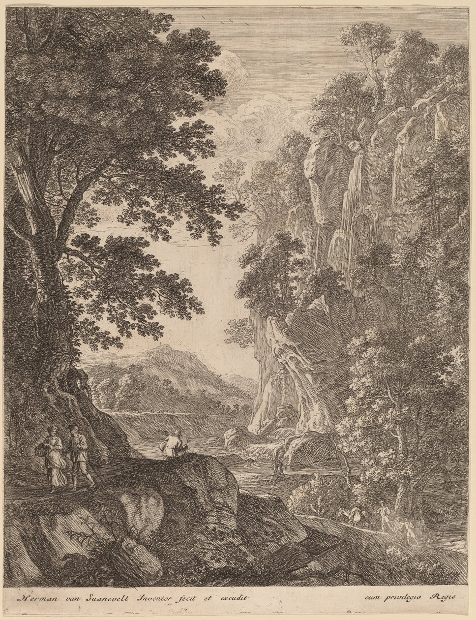 A Grande Cascata de Herman van Swanevelt