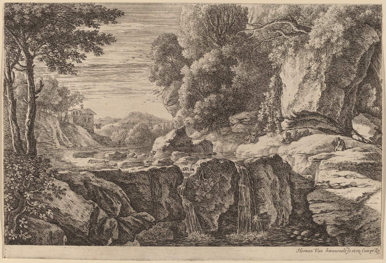 A pequena cachoeira de Herman van Swanevelt
