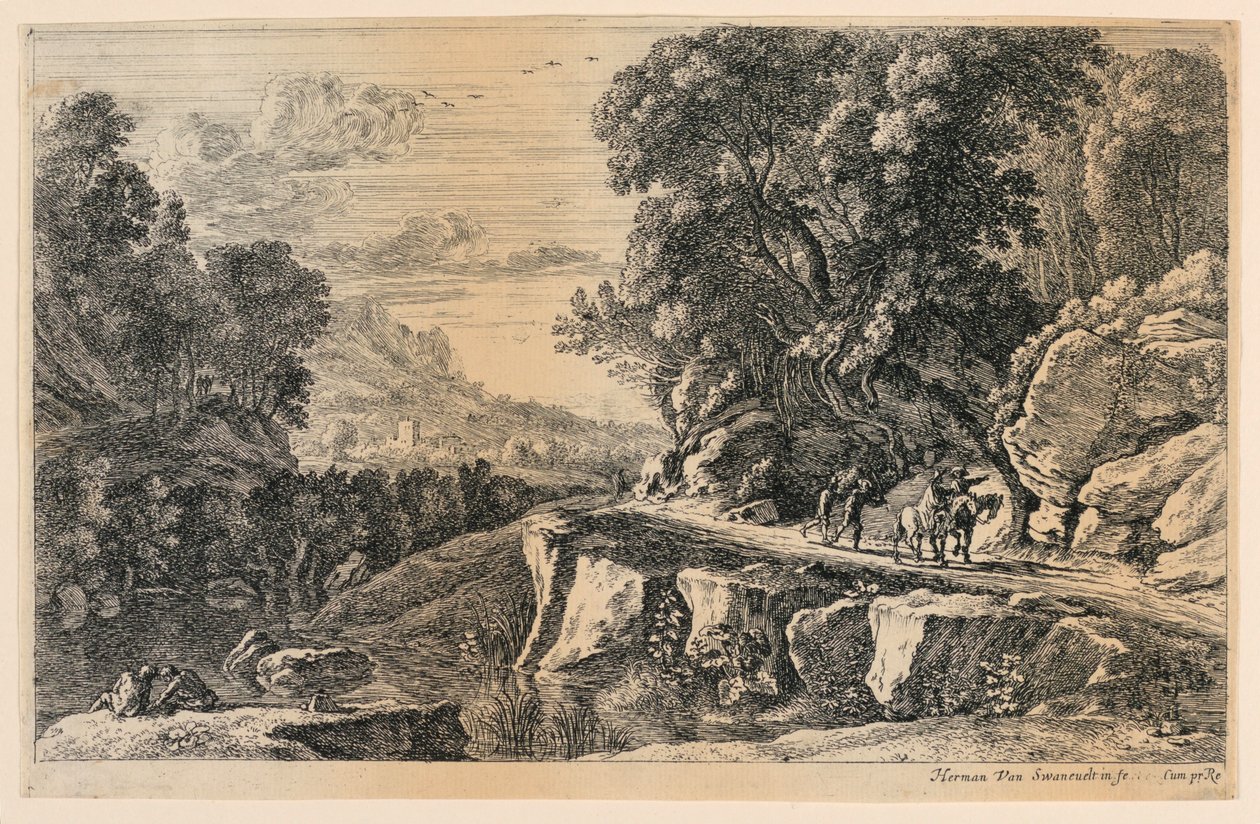 Os Dois Cavalheiros de Herman van Swanevelt