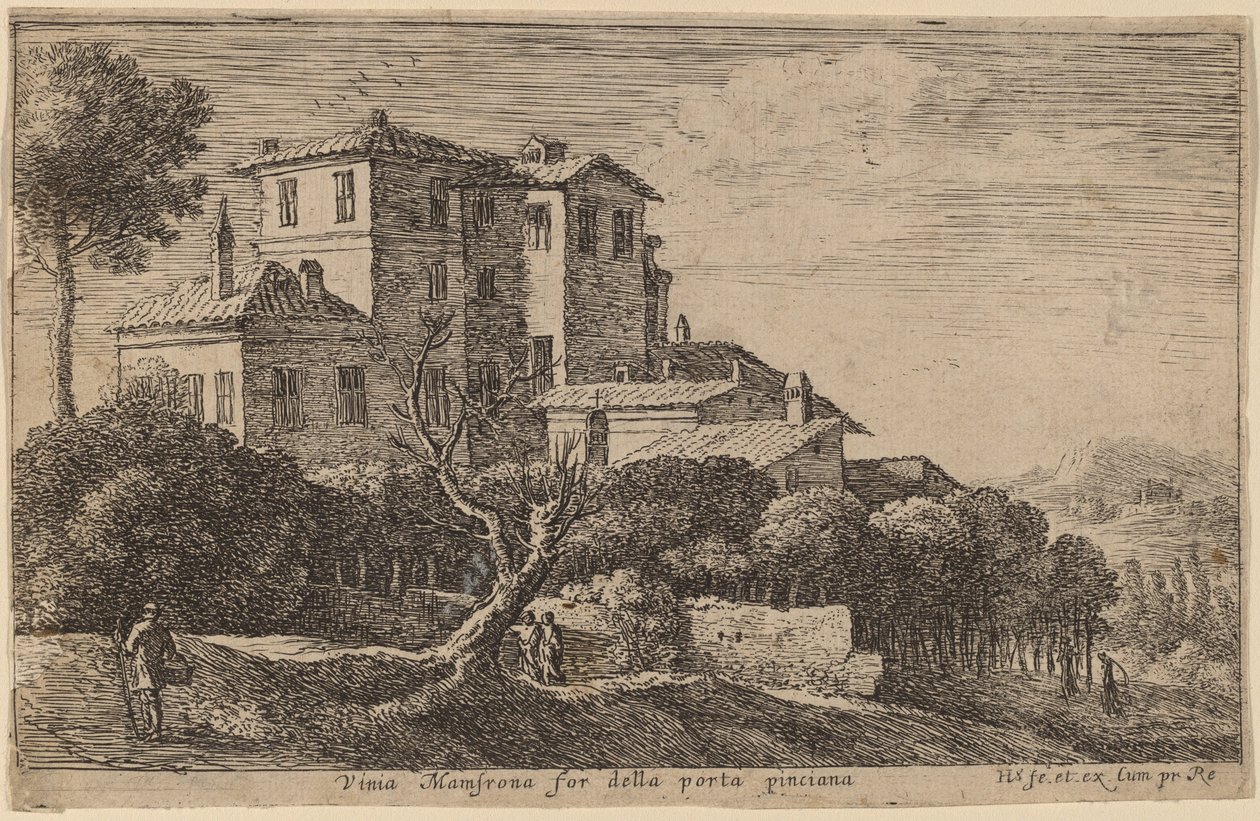 Vista da vinha da Villa Mamsrona de Herman van Swanevelt