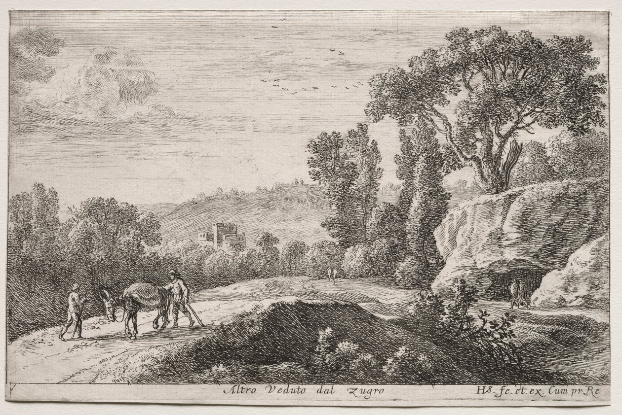 Vistas de Roma: Segunda vista de Zugro. de Herman van Swanevelt