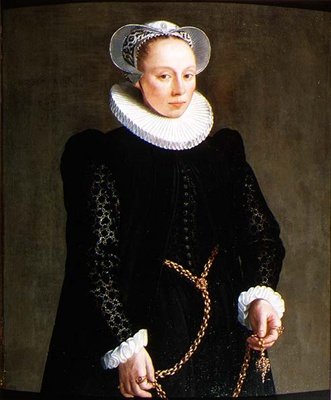 Retrato de uma senhora de 24 anos de Herman van der Mast