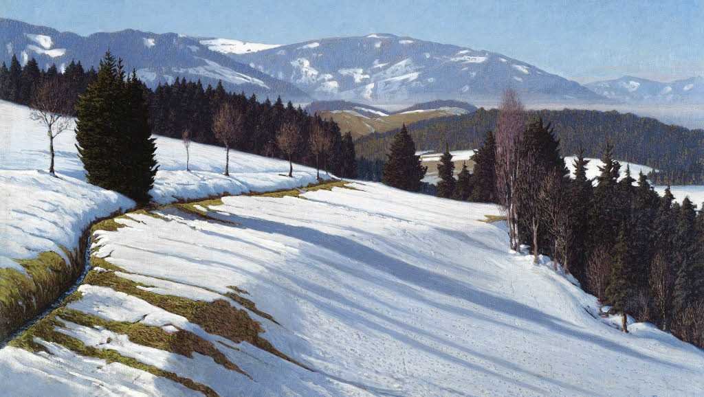 Schwarzwald No fundo Schauinslandn de Hermann Dischler