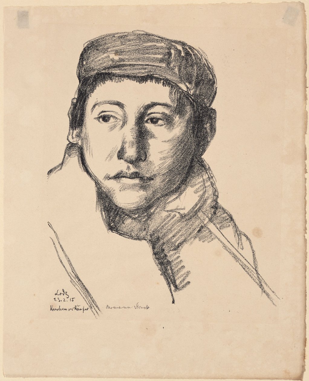 Vendedor de bolos em Lodz I. de Hermann Struck