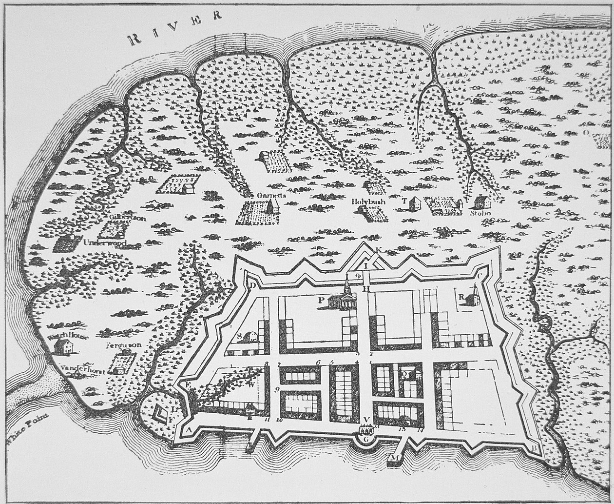 Carolina Colonial (litografia) de Hermann (after) Moll