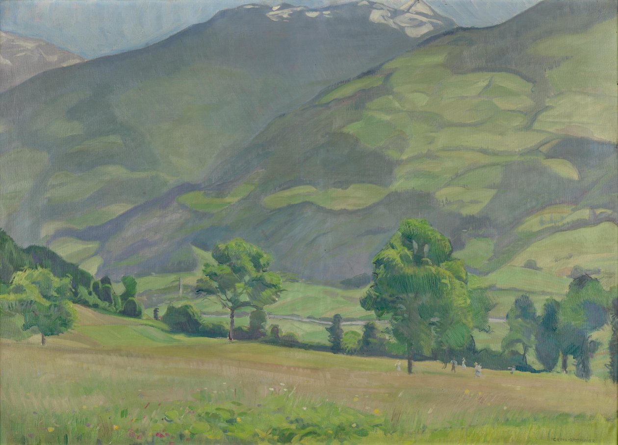 Vale ensolarado de Hermann Grom Rottmayer