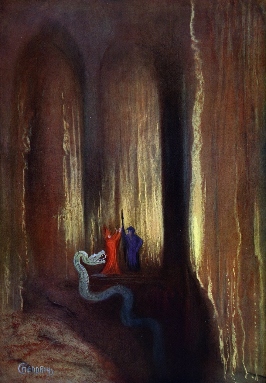 Caverna das Trevas, 1906 de Hermann Hendrich