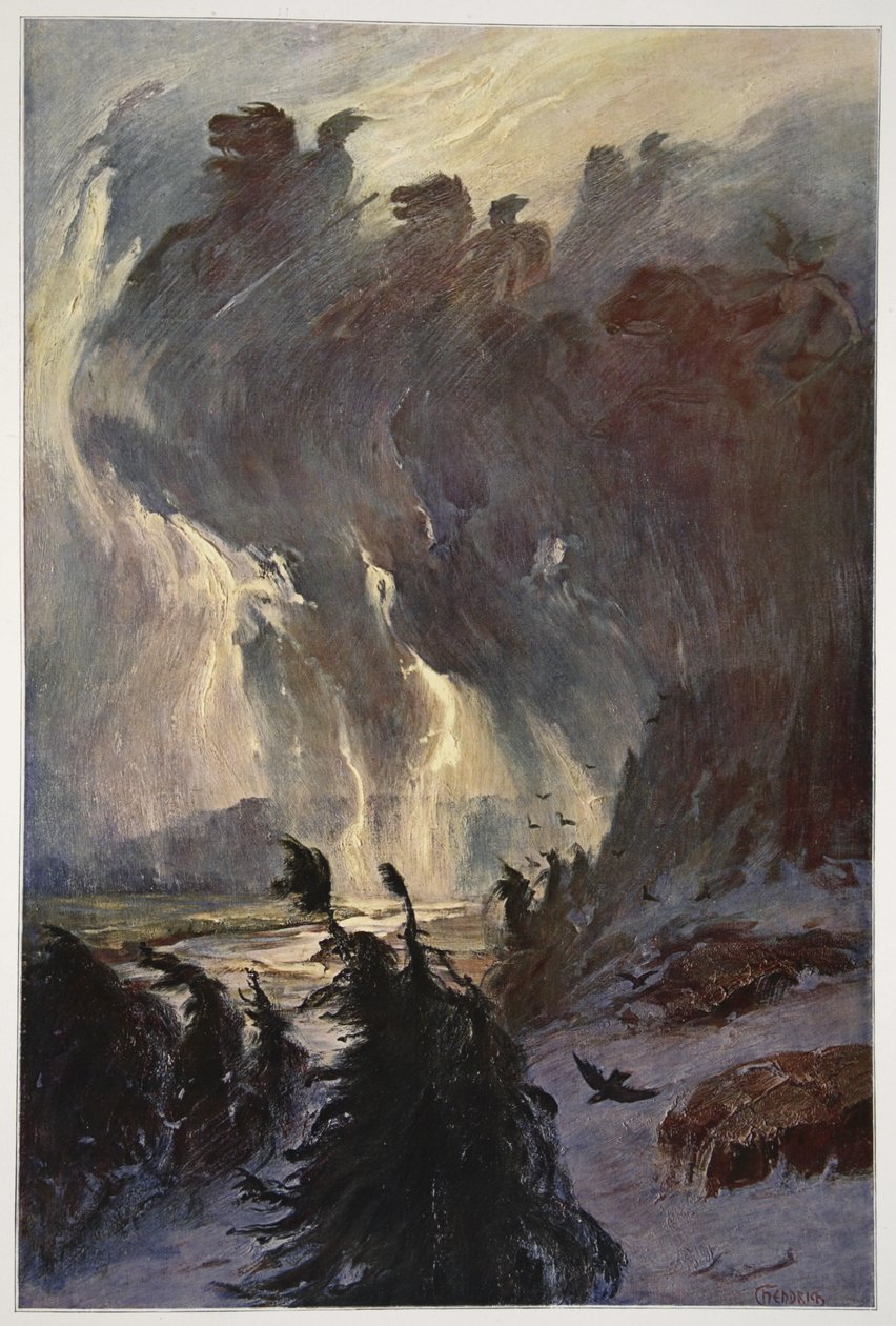 Passeio das Valquírias, 1906 de Hermann Hendrich