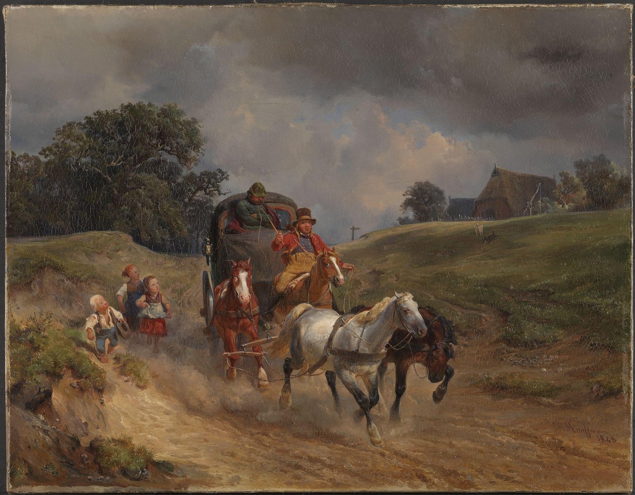 O treinador de correio de Hermann Kauffmann the Elder