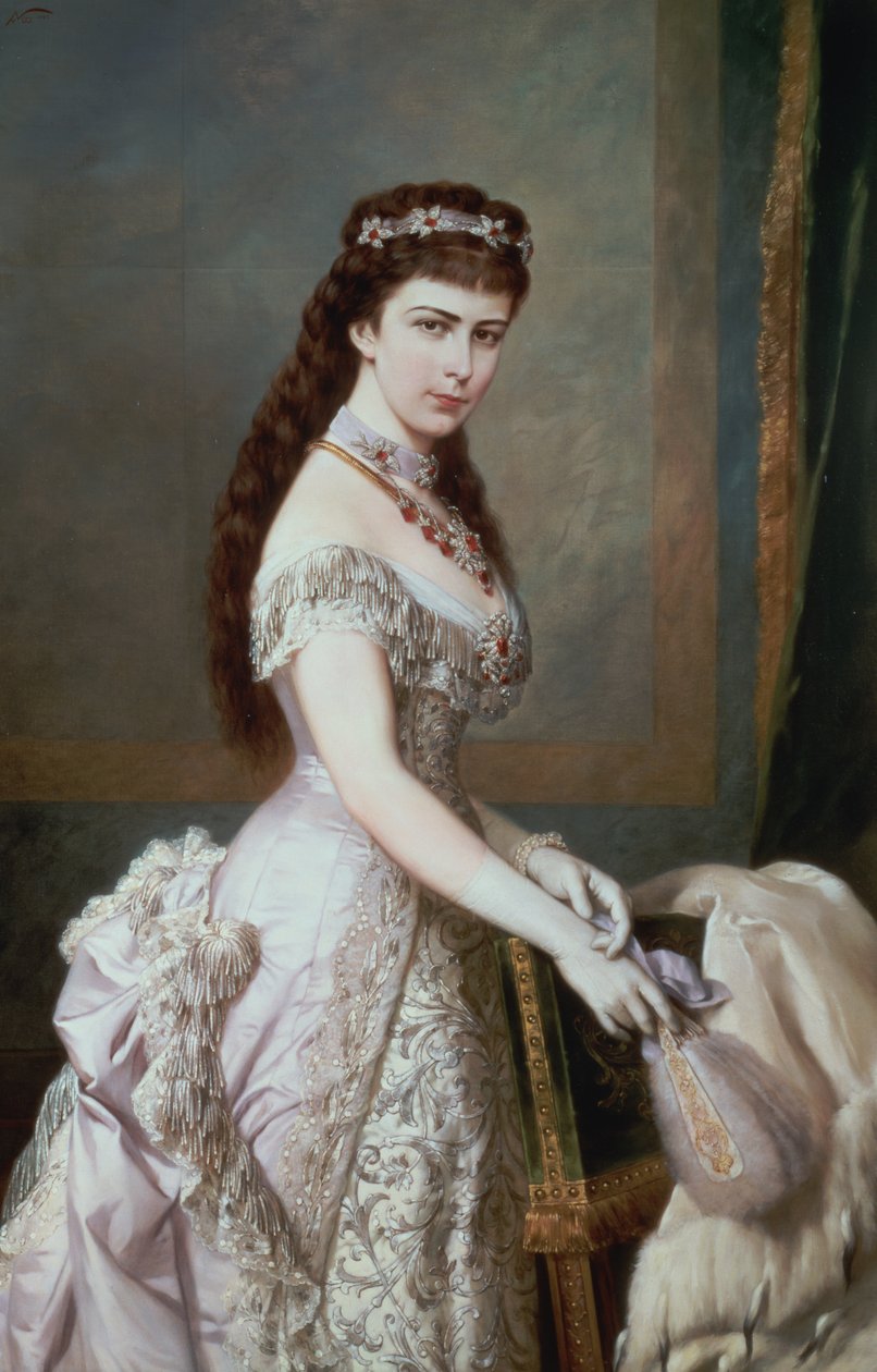 Elizabeth da Baviera (1837-98), esposa de Franz Joseph I da Áustria (1830-1916) de Hermann Nigg