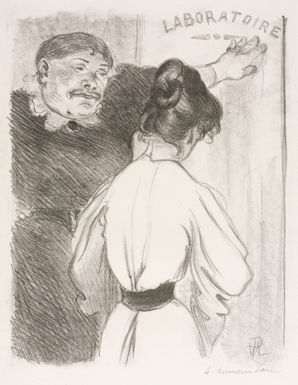 Laboratório, c. 1900. de Hermann Paul
