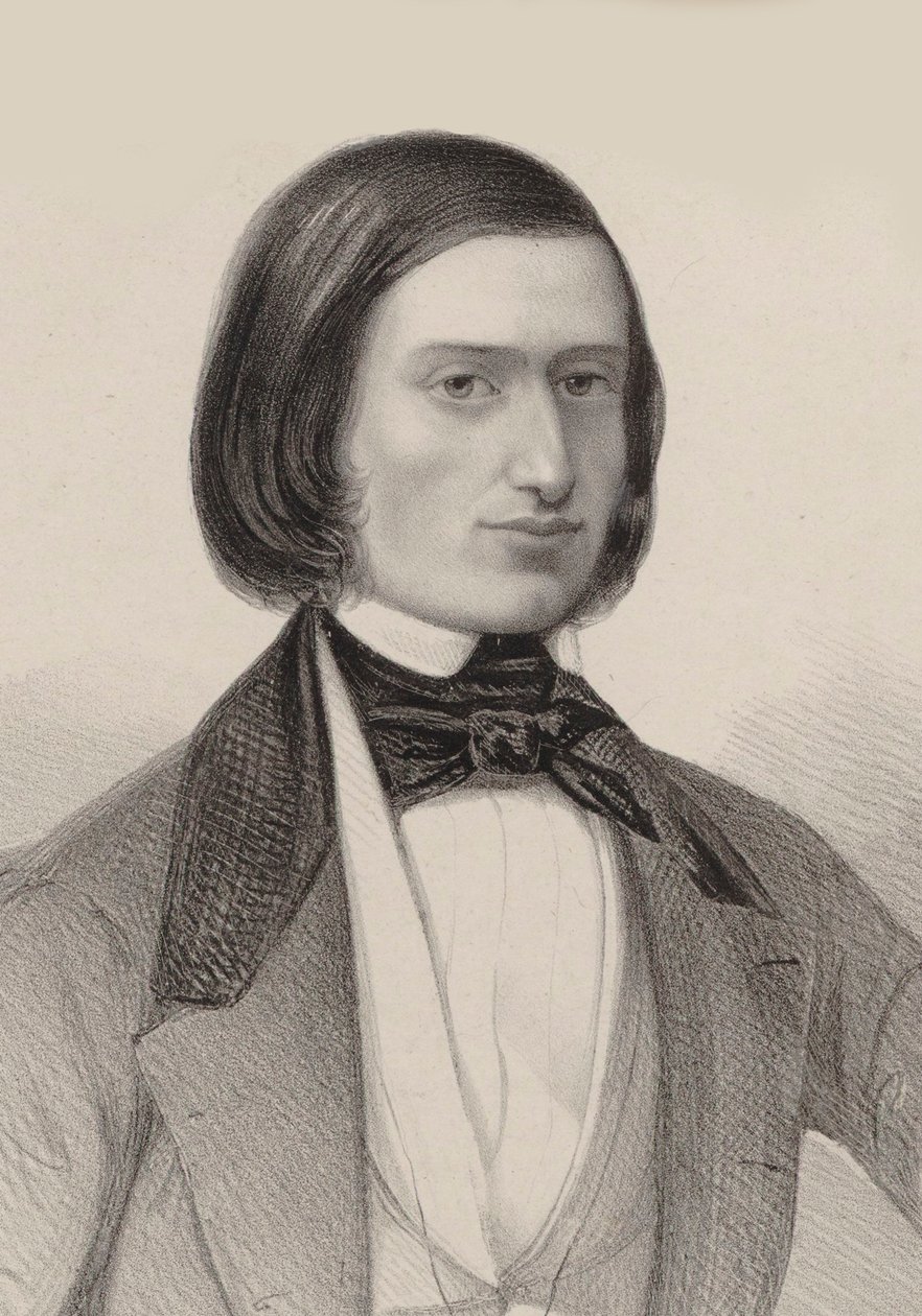 Retrato de Jacques Offenbach 1819-1880, 1846. de Hermann Raunheim