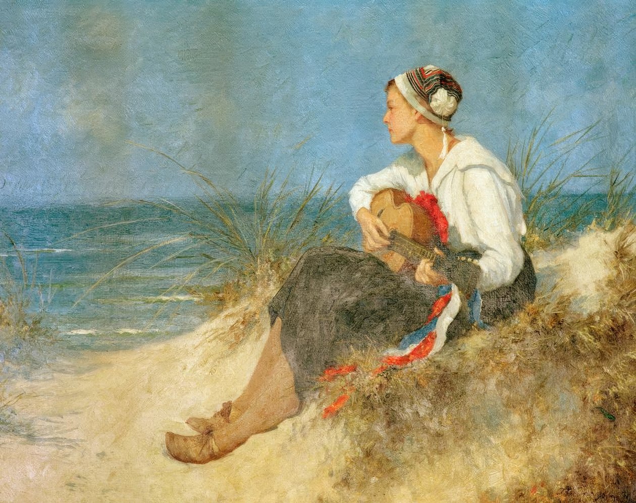 Hora contemplativa na praia de Hermann Seeger