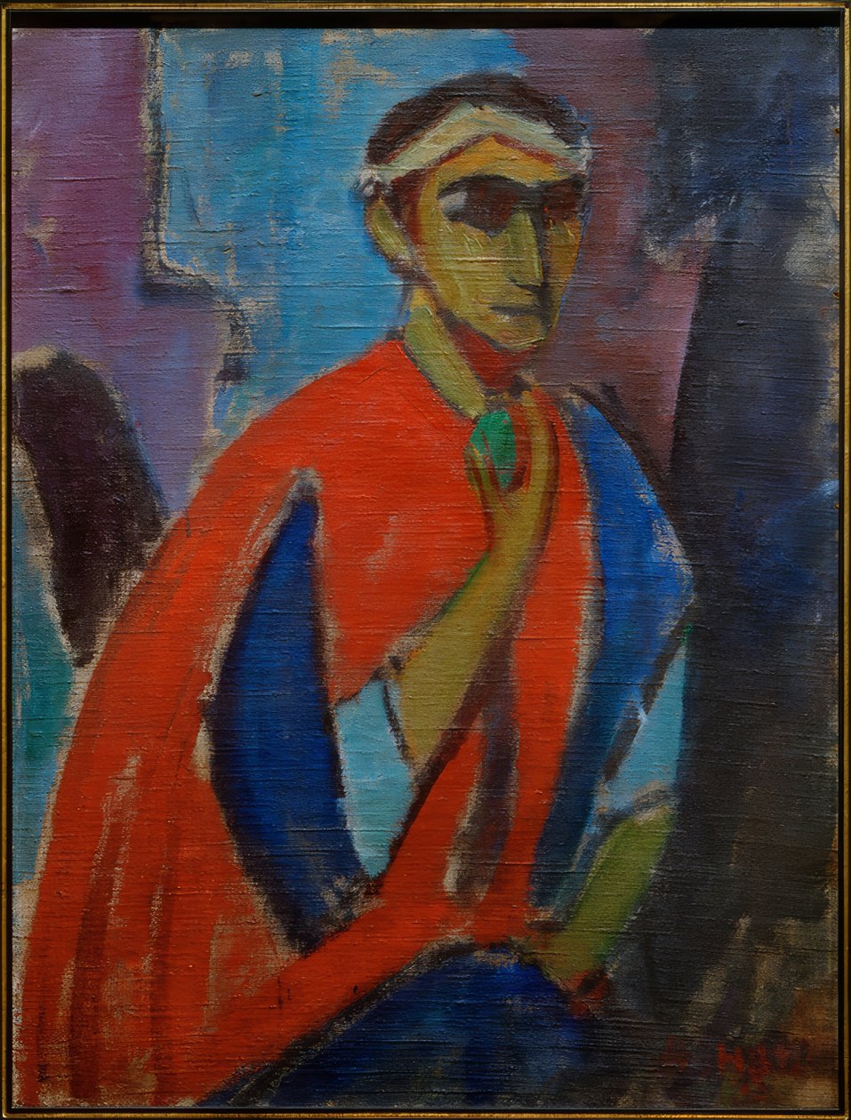 Auto-retrato em traje (romano) de Hermann Stenner