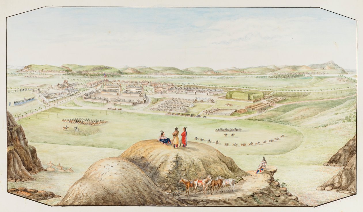 Forte Keogh, Território de Montana, ca. 1877-1881. de Hermann Stieffel