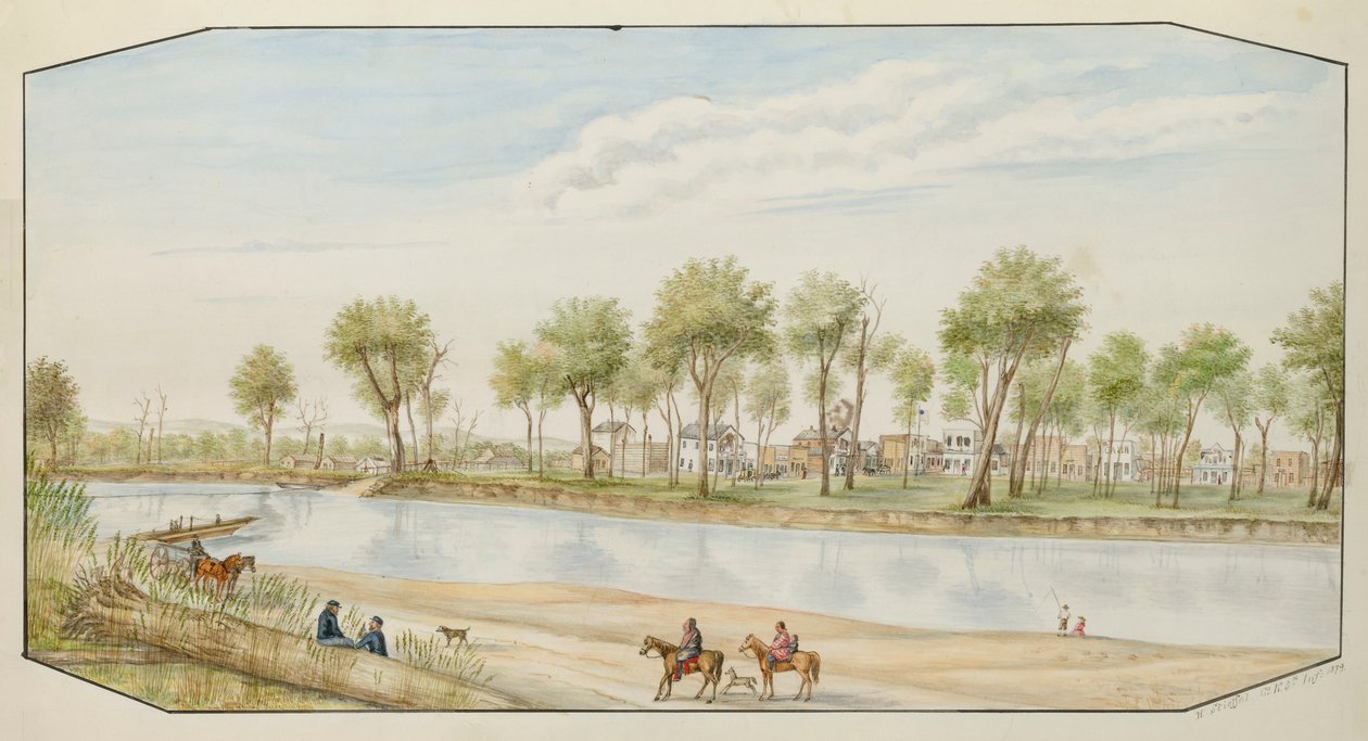 Miles City, Montana, 1879. de Hermann Stieffel