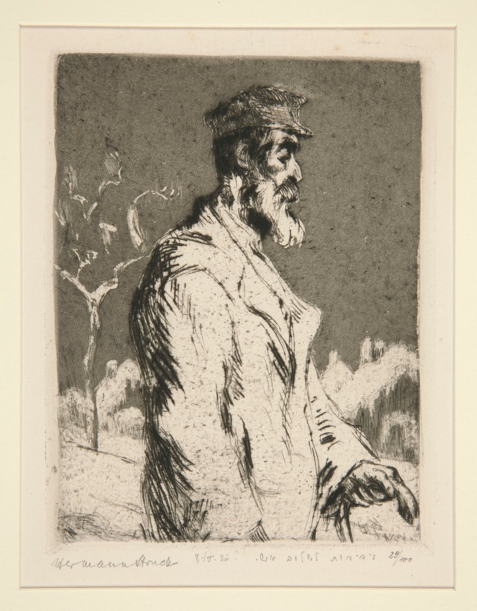 Figura masculina, metade do comprimento de Hermann Struck