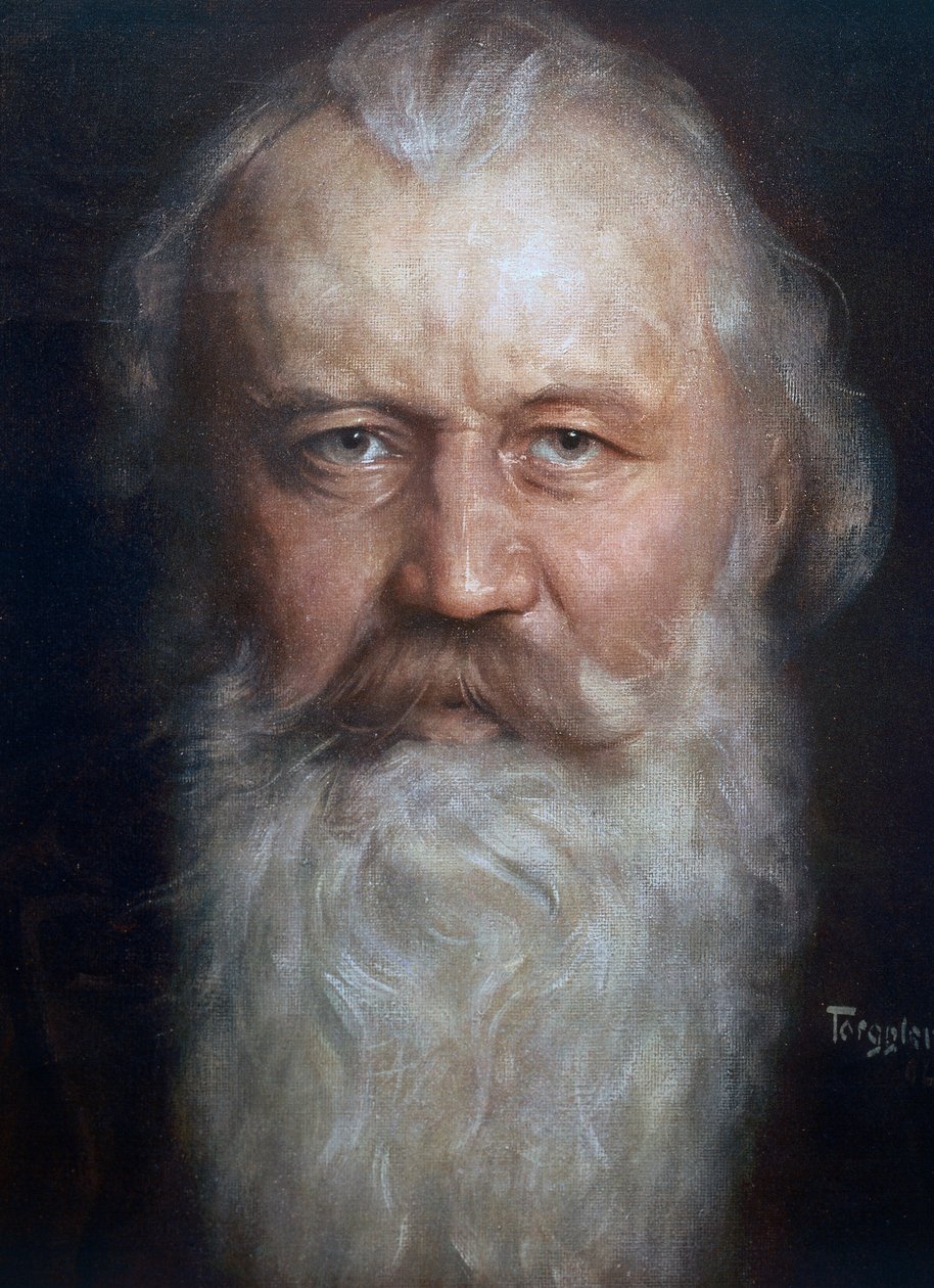 Retrato de Johannes Brahms (Hamburgo de Hermann Torggler