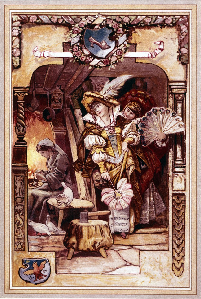 Cinderela. Ilustração de Hermann Vogel de Hermann Vogel