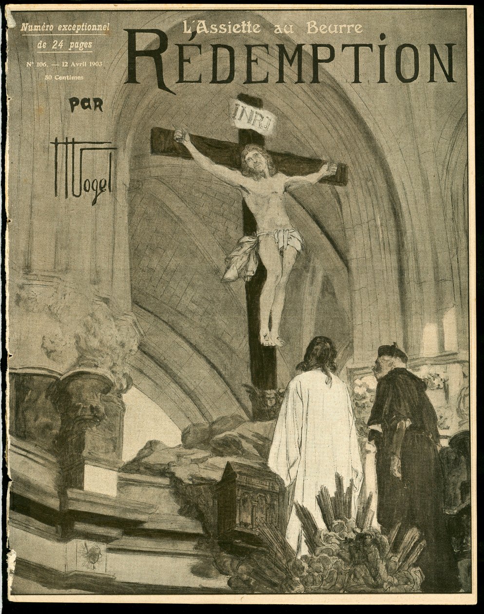 Capa do "The Butter Plate", número 106, Satirical in Colors de Hermann Vogel