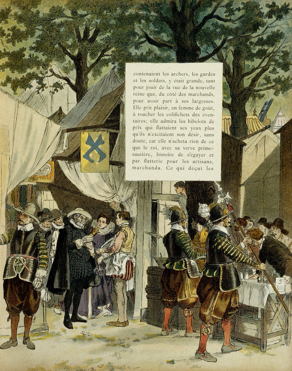 Henrique IV (1553-1610) na feira de Saint Germain, após seu casamento, 16 de dezembro de Hermann Vogel
