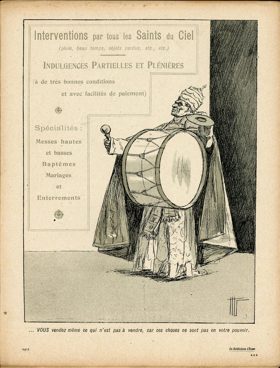 A Placa de Manteiga, número 143, Satirical em P&B de Hermann Vogel