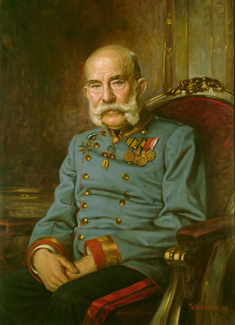 Imperador Franz José I da Áustria (1830-1916) de Hermann Wassmuth