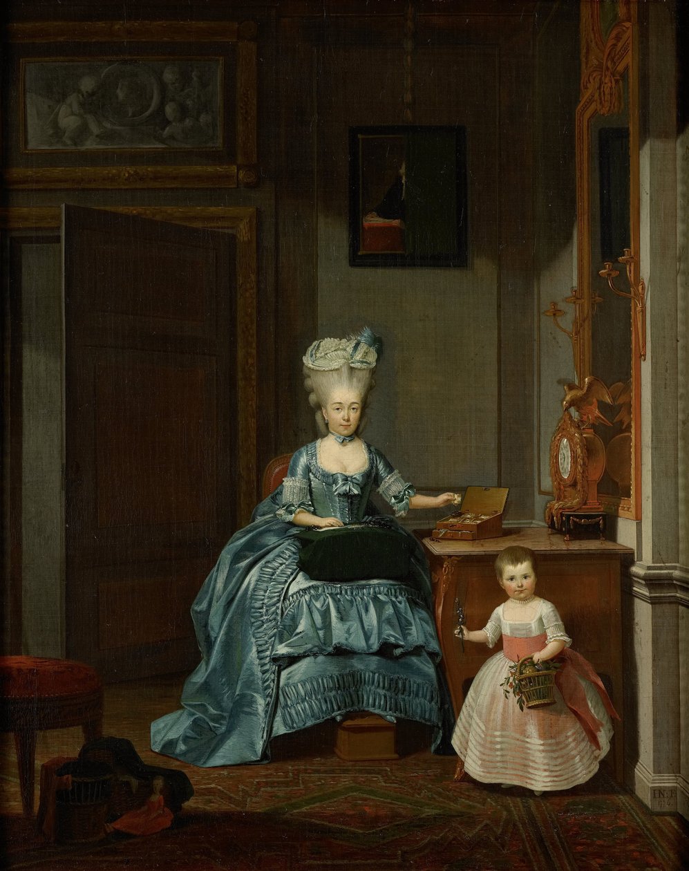 Susanna van Collen née Mogge e a sua filha
Suzanna Cornelia Mogge (1753-1806). Segunda esposa de Hendrik Muilman (1743-1812), com a sua filha Johanna Ferdinanda (1774-1833) do seu casamento com Ferdinand van Collen (1741-73) de Hermanus Numan