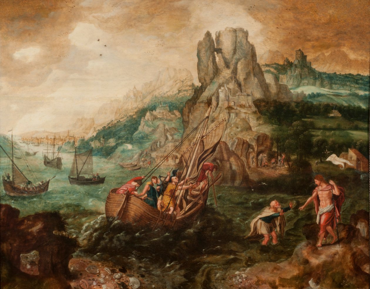 A última aparição de Cristo aos seus discípulos (óleo sobre tela) de Herri met de (c.1510 p.1550) Bles