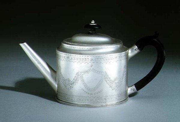 Bule de Chá, 1780 (prata) de Hester Bateman
