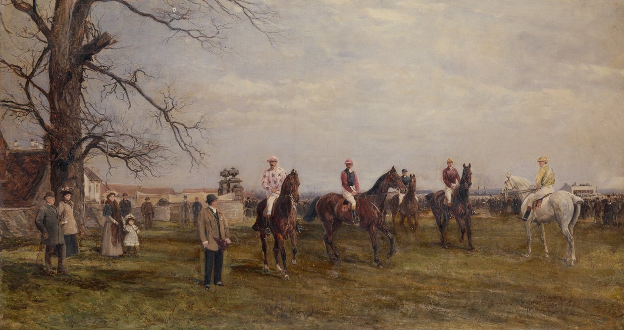 Uma reunião do país, ponte de Catterick de Heywood Hardy