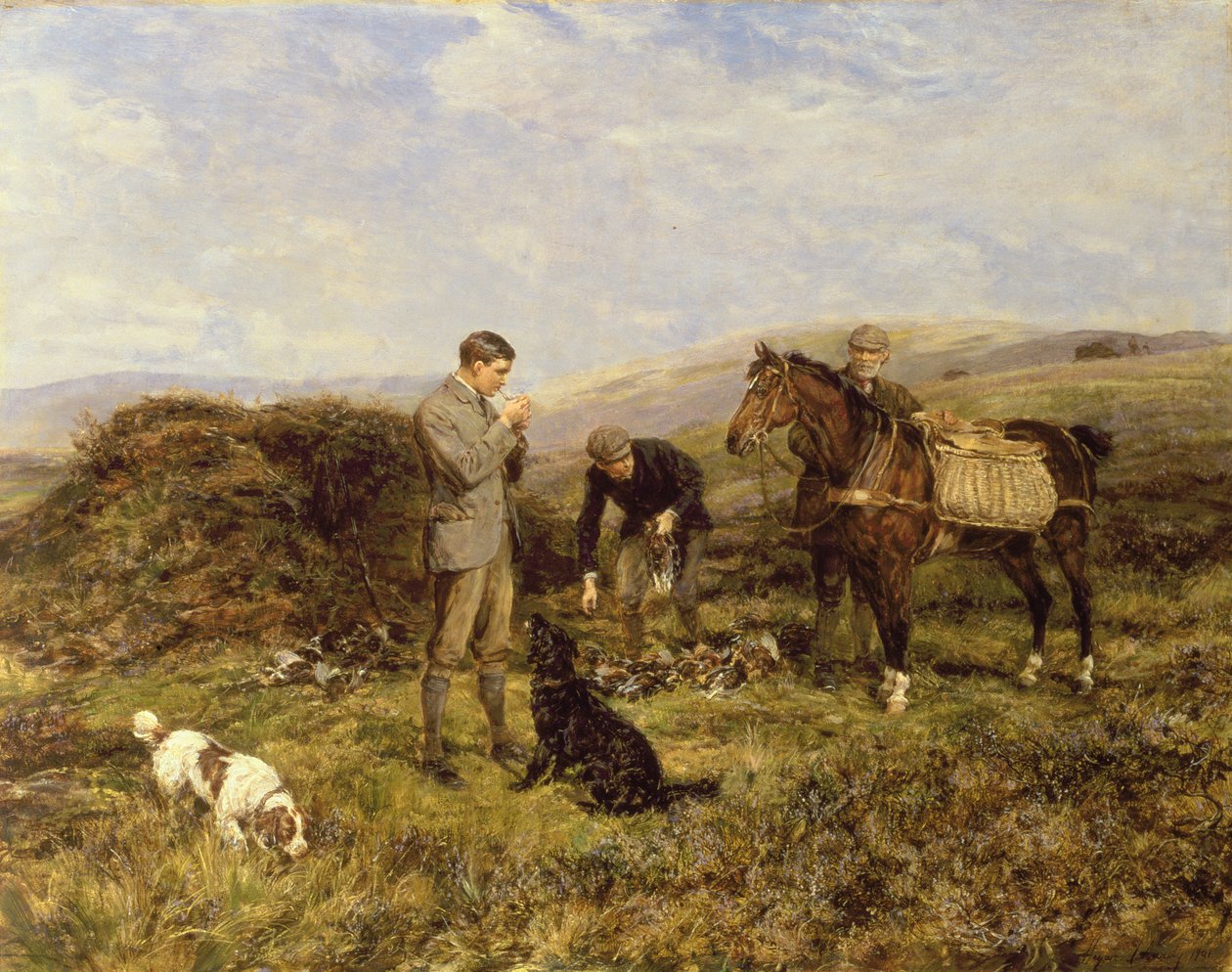 Tiro ao galo, 1901 de Heywood Hardy