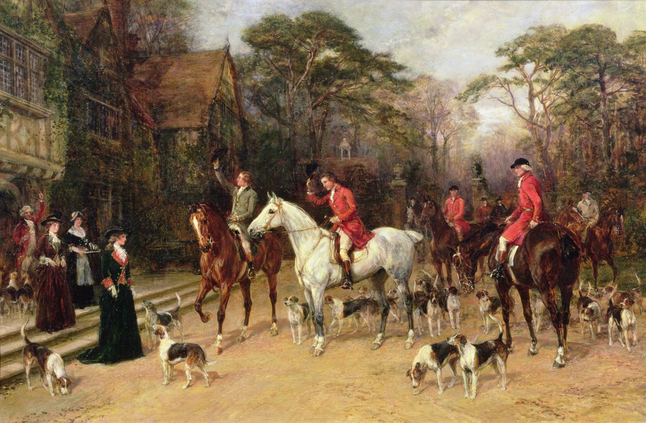 O encontro na mansão, 1908 de Heywood Hardy
