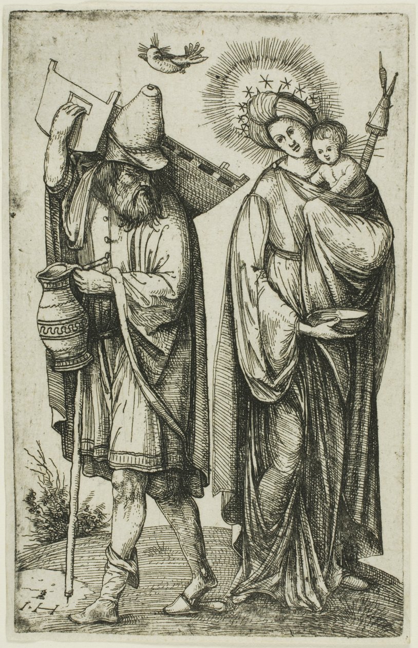 A Sagrada Família com a Pomba do Espírito Santo de Hieronymous Hopfer