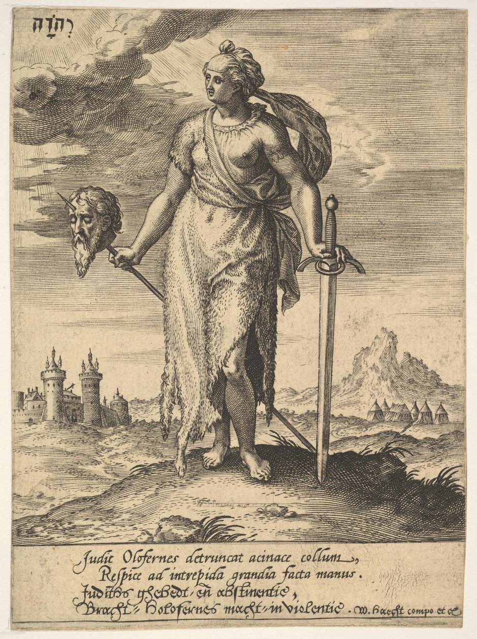 Judith, de Willem van Haecht, proemia de Tyrants, 1578, 1578 de Hieronymous Wierix