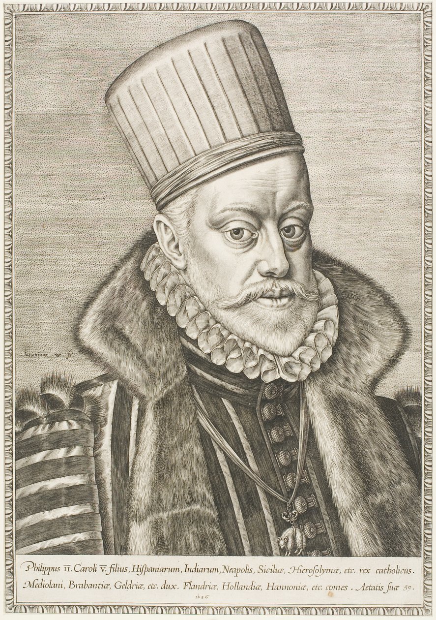 Filipe II, Rei de Espanha de Hieronymous Wierix