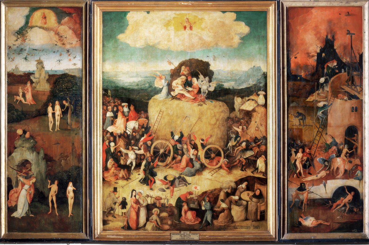 O carrinho de feno de Hieronymus Bosch