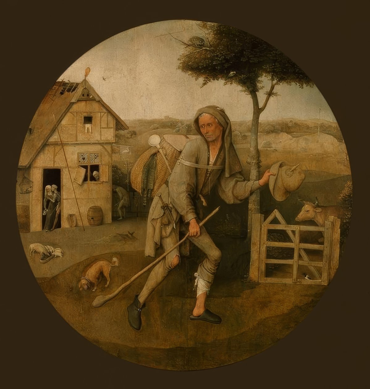 O vagabundo de Hieronymus Bosch