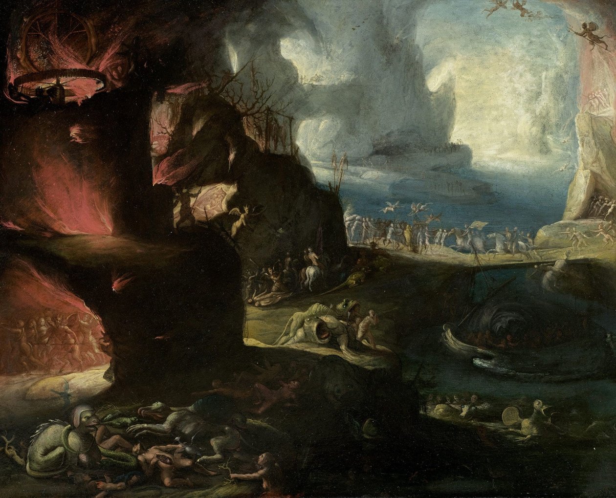 Paisagem do inferno de Hieronymus Bosch