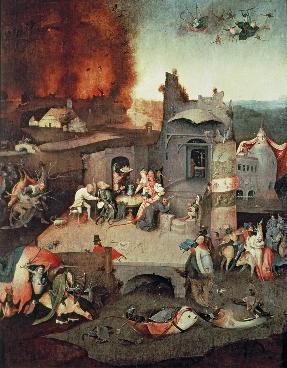 Tentação de Santo Antônio, c.1500 de Hieronymus Bosch